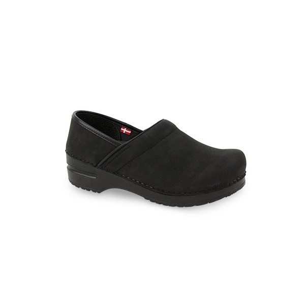 Women's Closed Back Clog, Vegan microfiber upper Upper, Polyurethane Outsole, Black, Size 11.5-12 M
